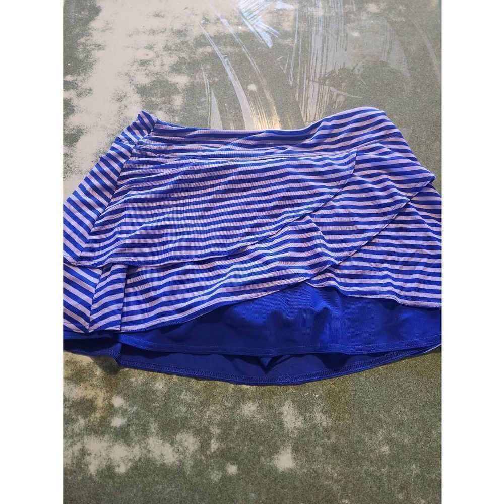 Title Nine Va Va Vroom Mesh Skort Blue Purple sz Medium
